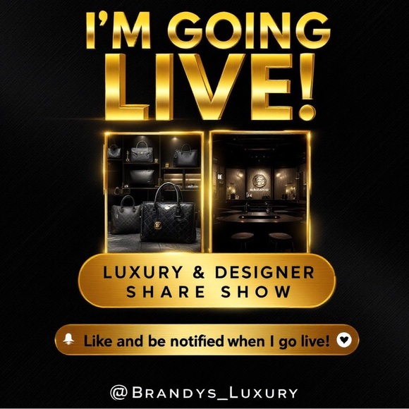 luxury Handbags - ❤️❤️❤️❤️PLEASE LIKE AND SHARE TO BE NOTIFIED WHEN I GO LIVE!!❤️❤️❤️
